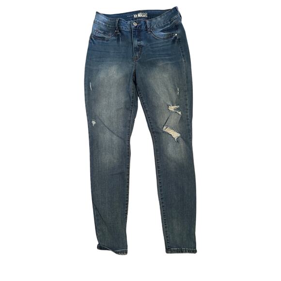 GUC NY Rewash Junior Size Straight Leg Jeans 3% Spandex Size 9/29 - Picture 2 of 6